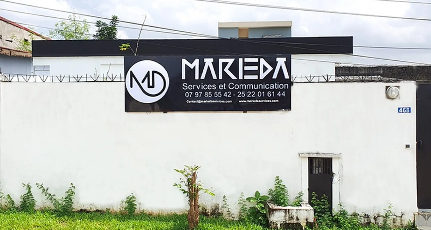 Enseigne MARIEDA Services et Communication, Abidjan